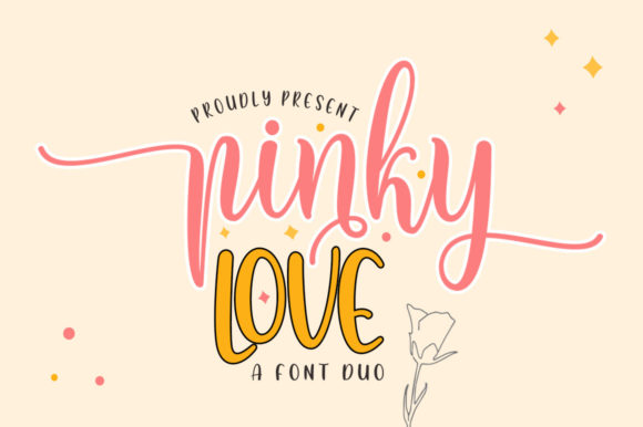 Download Pinky Love Font Duo - Pink Collection
