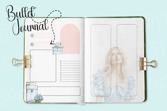 Download Bullet Journal Pink &amp; Blue Pastel - Pink Collection